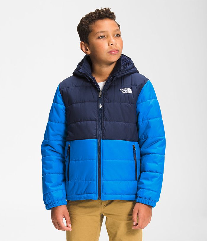 Chaqueta The North Face Niño Reversible Mount Chimbo Full Cremallera Hooded - Colombia YWTRGI824 - Azules